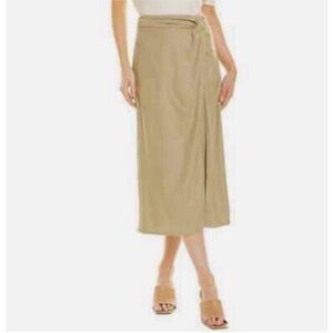 VINCE | Italian Wool Blend Midi Skirt